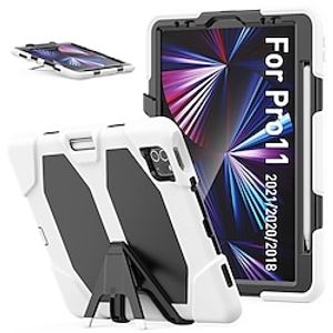 Tablet Case Cover For Apple iPad 8th iPad Pro 12.9'' 11'' iPad Air 5th 4th iPad mini 6th 5th 4th Armor Defender Rugged Protective Pencil Holder With Stand Silicone Lightinthebox