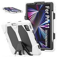 Tablet Case Cover For Apple iPad 8th iPad Pro 12.9'' 11'' iPad Air 5th 4th iPad mini 6th 5th 4th Armor Defender Rugged Protective Pencil Holder With Stand Silicone Lightinthebox - thumbnail