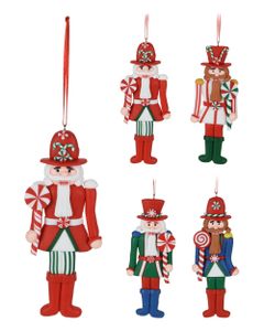 Homesmiths Christmas Nutcracker Hanger 15cm Assorted 1 Piece