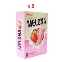 Binggrae Melona Strawberry Ice Bar 568G Pack of 8