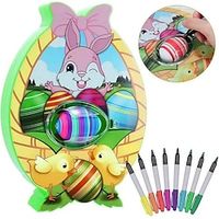 DIY Easter Egg Painting Machine Mazing Egg Lathe Hand-Painted Ball Set, Perfect for Easter and Christmas Perfect gift for Kids Includes 8 Pens And 3 Eggs, Requires Adding 3 AA Batteries) Lightinthebox