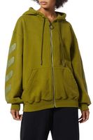 Diagonal Zipped Hoodie - thumbnail