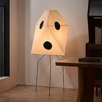 Floor Lamp Washi Paper, E27 Bulb Compatible for Study, Bedroom, Office Minimalist Art Design Lightinthebox