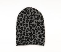 Kids Girls Allover Print Design Hat  Grey/Black - thumbnail
