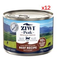 ZiwiPeak Wet Beef Recipe for Cats 185gm (Pack of 12) - thumbnail