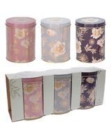 Homesmiths Christmas Storage Tin Set of 3 Shimmer Assorted 1 Set