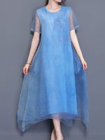 Women Fake Two Pieces Dresses