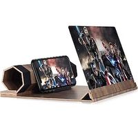 12 inch  Screen Magnifier for Smartphone – Mobile Phone 3D Magnifier Projector Screen for Movies, Videos, and Gaming – Foldable Phone Stand with Screen Amplifier – Compatible with All Smartphones miniinthebox - thumbnail