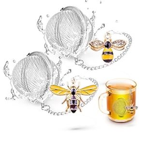 2pcs Tea Infuser Loose Tea Steeper Stainless Steel Fine Mesh Tea Ball Loose Leaf Tea Infusers Cute Pendant Tea Diffuser with Honey Bee  Spider Charms Tea strainer Lightinthebox