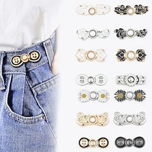 Metal Lotus Bead Buckle DIY Crafts Retro Dress Button Buckle Clothing Sewing Accessories Waist Button Adjustable Buckle Lightinthebox