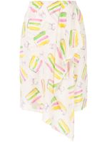 Chanel Pre-Owned ice cream print skirt - White - thumbnail