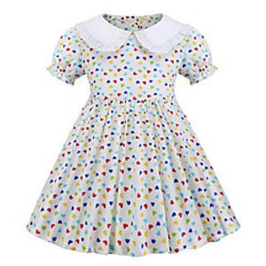 [18m-7y]sweet flower print short sleeve dress Lightinthebox