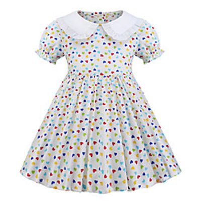 [18m-7y]sweet flower print short sleeve dress Lightinthebox