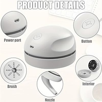 USB Rechargeable Wireless Handheld Vacuum Cleaner Mini Convenient Desk Vacuum Cleaner For Office-C120 Gift For BirthdayEasterPresident's DayBoyGirlfriends Lightinthebox