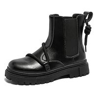 Men's Boots Chelsea Boots Winter Boots Casual Daily PU Comfortable Booties  Ankle Boots Loafer Black White Winter Lightinthebox - thumbnail