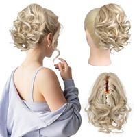 Short Ponytail Extension, Classic Loose Curly Wavy Claw Clip Pony tails Hair Extensions Hairpieces for Women Lightinthebox