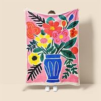 Fauvism Style Floral Dopamine Style Inspired By Henri Matisse Super Soft Throw Blanket Flannel Blanket And Sherpa Fleece Blanket Novelty Warm 3D Printed All Seasons Room Decor Gifts Big Blanket Lightinthebox - thumbnail