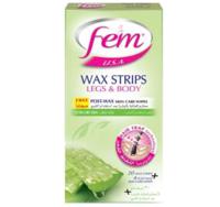 Fem Wax For Legs And Body Aloe Vera 20 Strips