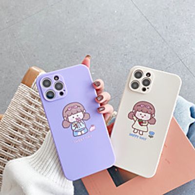 Phone Case For Apple Back Cover iPhone 12 Pro Max 11 SE 2020 X XR XS Max 8 7 Shockproof Dustproof Cartoon TPU miniinthebox