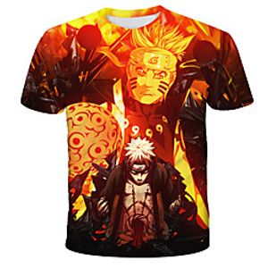 Inspired by Naruto Akatsuki Anime Cartoon Polyester / Cotton Blend 3D 3D Harajuku Graphic T-shirt For Women's / Men's miniinthebox