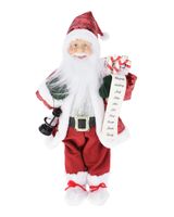 Homesmiths Christmas Santa Standing 57cm with Long Beard Red Assorted 1 Piece