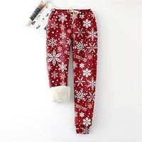 Women's Sweatpants Jogging Pants Green Red Green  Black Hip Hop Athleisure Christmas Weekend Side Pockets Full Length Comfort Polka Dot S M L XL XXL Lightinthebox - thumbnail