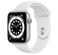 Apple Watch Series 6 Silver Aluminum Case with White Sport Band, 44mm, GPS Apple Watch Series 6 Silver Aluminum Case with White Sport Band, 44mm, GPS