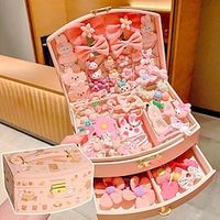 Korean Version Of Children's Pink Hair Accessories Gift Box Set Girl Princess Hair Card Girl Headwear Baby Jewelry Birthday Lightinthebox - thumbnail