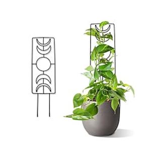 Moon Phase Trellis, Metal Plant Trellis For Climbing Plants Indoor,14 Inch Garden Small Trellis For Garden Potted Lightinthebox