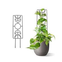 Moon Phase Trellis, Metal Plant Trellis For Climbing Plants Indoor,14 Inch Garden Small Trellis For Garden Potted Lightinthebox - thumbnail