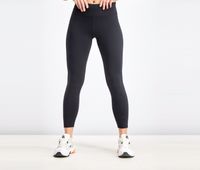 Womens Solid Leggings  Black - thumbnail