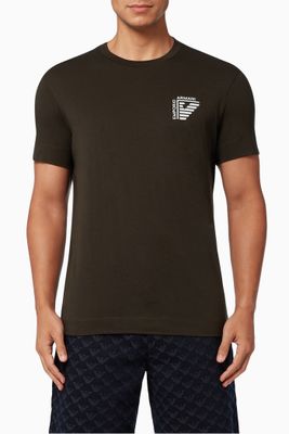 EA Eagle T-shirt in Pima Cotton Jersey EA Eagle T-shirt in Pima Cotton Jersey