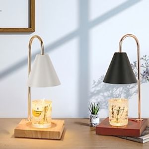 Wood Aromatherapy Lamp Wax Melting Lamp Candle Warming Lamp Dimmable Desk Lamp Bedroom Aromatherapy Stove Lightinthebox