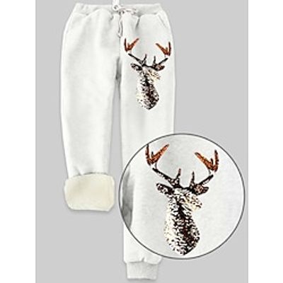 Women's Christmas Fleece Lined Sweatpants Drawstring Elastic Waist Full Length Pocket Sweatpants Christmas Christmas Daily Wear Transparent Blue milk white S M Fall Winter Lightinthebox Women's Christmas Fleece Lined Sweatpants Drawstring Elastic Waist Full Length Pocket Sweatpants Christmas Christmas Daily Wear Transparent Blue milk white S M Fall Winter Lightinthebox