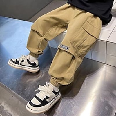 Kids Boys Cargo Pants Trousers Pocket Solid Color Comfort Pants School Cool Daily ArmyGreen khaki Mid Waist Lightinthebox Kids Boys Cargo Pants Trousers Pocket Solid Color Comfort Pants School Cool Daily ArmyGreen khaki Mid Waist Lightinthebox