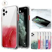 Phone Case For Apple Back Cover iPhone 14 Pro Max Plus iPhone 14 IMD Full Body Protective Soft Edges Color Gradient Marble TPU PC miniinthebox - thumbnail