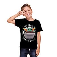Kids Boys' T shirt Tee Short Sleeve 3D Print Cartoon Unisex Print Black Children Tops Summer Active Daily Wear Halloween Regular Fit 3-12 Years miniinthebox - thumbnail