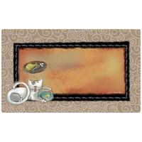 Drymate Cat Place Mat Fish Kitty 12X20Cm