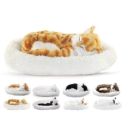 Simulated Animal Model Ornaments Creative Birthday Gifts Creative Gift Crafts Breathing Cats Lightinthebox