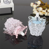 12Pcs Baby Shower Gift Bottle Box Baptism Christening Brithday Party Favors Gift Favors Candy Box