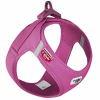 Curli Vest Harness With Curli Clasp Air Mesh For Dogs - Fuchsia-Medium