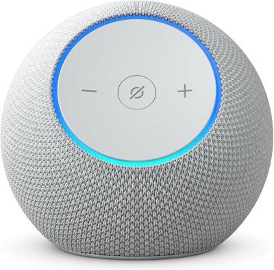 Amazon Echo Dot Max, Alexa speaker with room-filling sound and nearly 3x bass- Glacier White