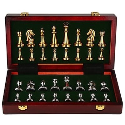 30cm Metal Chess Pieces International Chess Games Table Toys Children's Puzzle Gift Box Packaging Lightinthebox