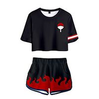 Inspired by Naruto Hatake Kakashi Cosplay Costume Outfits Terylene Graphic Prints 2 Piece Printing Harajuku Shorts For Women's  Men's Lightinthebox - thumbnail