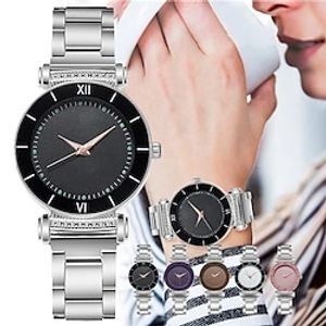 Women Watch Minimalist Business Ladies Watch Quartz Watch Creative Large Dial Steel Strap Wristwatches Multi-color Feminine Dress Quartz Watch miniinthebox