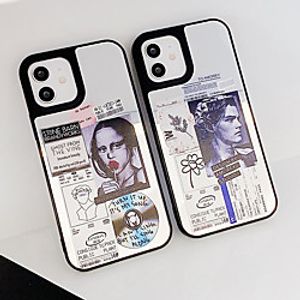 Phone Case For Apple Back Cover iPhone 12 Pro Max 11 SE 2020 X XR XS Max 8 7 6 Shockproof Dustproof Word / Phrase Graphic TPU miniinthebox