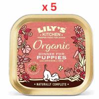 Lily's Kitchen Organic Dinner Wet Puppy Food 150G Pack Of 5