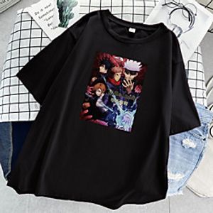 Inspired by Jujutsu Kaisen Cosplay Cosplay Costume T-shirt 100% Polyester Print T-shirt For Women's / Men's miniinthebox