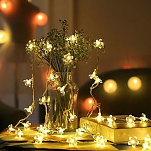 200-240V 10m 100LED Cherry Blossom Fairy Light String LEDs String Fairy Lights Crystal Flowers Garland Outdoor Wedding Decoration Lightinthebox