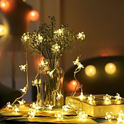 200-240V 10m 100LED Cherry Blossom Fairy Light String LEDs String Fairy Lights Crystal Flowers Garland Outdoor Wedding Decoration Lightinthebox